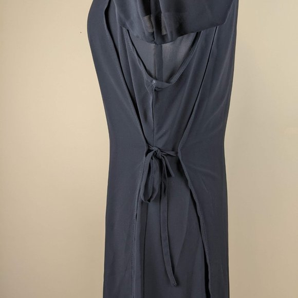 Black maxi chiffon dress Medium - Picture 3 of 16